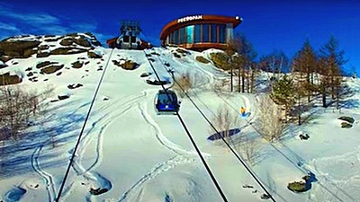 Канатная дорога на Курорте Банное